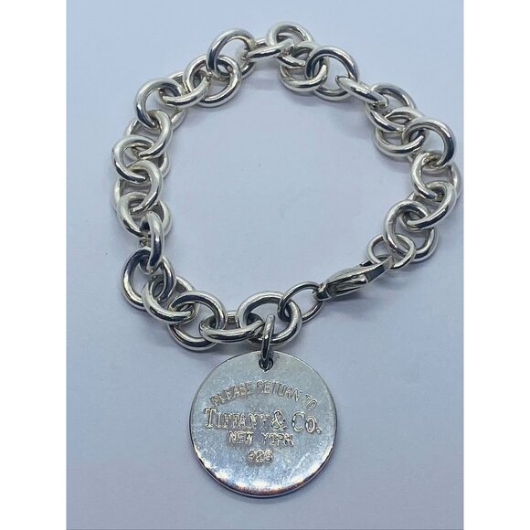 Tiffany Co RETURN TO TIFFANY ROUND TAG CHARM BRACELET